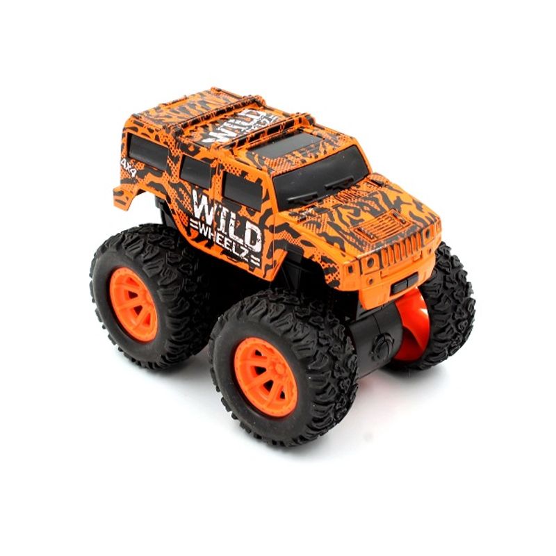 Jucarii, Copii si Bebe - Jucarii si jocuri - Vehicule si jucarii cu telecomanda - Masinute - Masinuta Wild Wheelz - Safari 4 modele - Galben - Infinity.ro