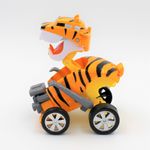 Jucarii, Copii si Bebe - Jucarii si jocuri - Vehicule si jucarii cu telecomanda - Masinute - Masinuta galbena convertibila tip robot Tiger - Infinity.ro