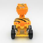 Jucarii, Copii si Bebe - Jucarii si jocuri - Vehicule si jucarii cu telecomanda - Masinute - Masinuta galbena convertibila tip robot Tiger - Infinity.ro