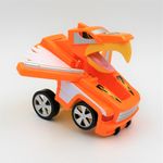 Jucarii, Copii si Bebe - Jucarii si jocuri - Vehicule si jucarii cu telecomanda - Masinute - Masinuta portocalie convertibila tip robot Eagle - Infinity.ro