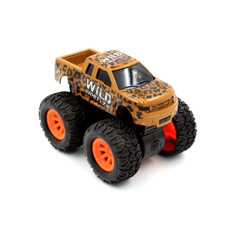 Jucarii, Copii si Bebe - Jucarii si jocuri - Vehicule si jucarii cu telecomanda - Masinute - Masinuta Wild Wheelz - Safari 4 modele - Galben - Infinity.ro