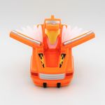 Jucarii, Copii si Bebe - Jucarii si jocuri - Vehicule si jucarii cu telecomanda - Masinute - Masinuta portocalie convertibila tip robot Eagle - Infinity.ro