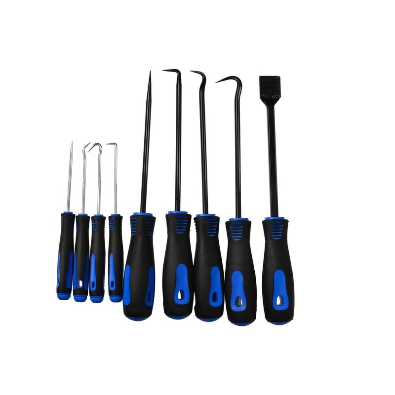 Casa si Gradina/Constructii/Scule electrice si accesorii/Accesorii polizare si slefuire - Set demontare garnituri de etansare, 9 bucati, Geko G02708 - Infinity.ro