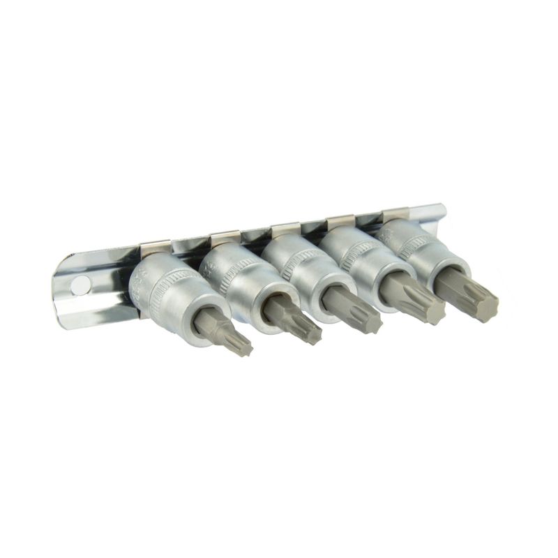 Casa si Gradina/Constructii/Scule de mana si unelte/Chei si truse chei - Set chei torx 5 piese, T25-50  3/8", Geko G13560 - Infinity.ro