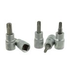 Casa si Gradina/Constructii/Scule de mana si unelte/Chei si truse chei - Set chei torx 5 piese, T25-50  3/8", Geko G13560 - Infinity.ro