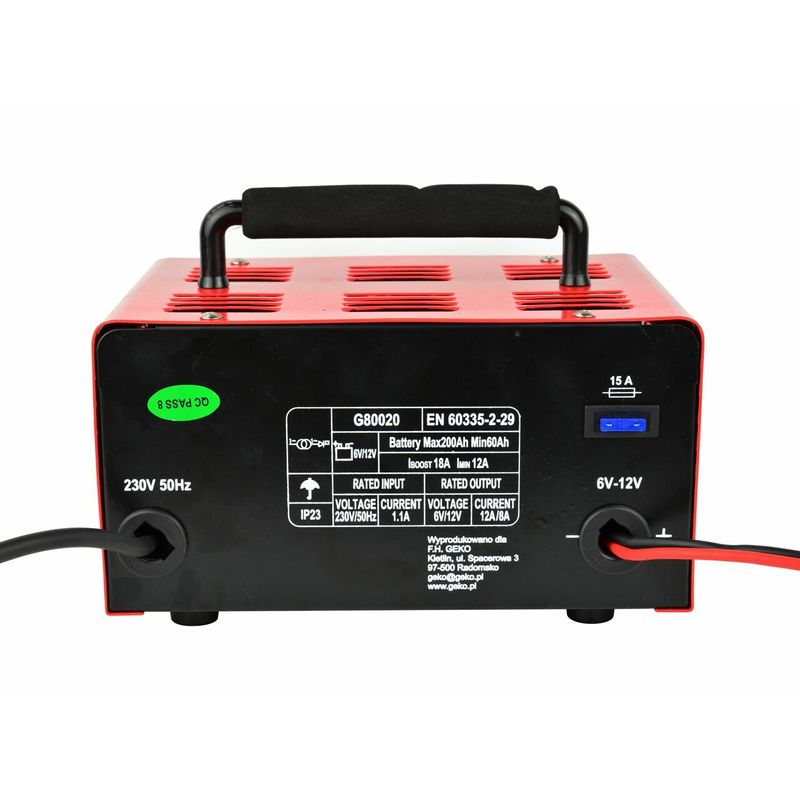 Auto si Moto/Reparatii si depanare/Redresoare - Redresor acumulatori auto cu functie de pornire 75A 6/12V, GEKO G80020 - Infinity.ro