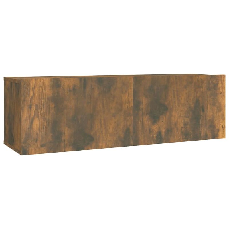 Casa si Gradina - Mobilier - Seturi de mobilier - Seturi living - Set dulapuri TV, 2 piese, stejar fumuriu, lemn prelucrat, lăţime 80/100 cm - Infinity.ro