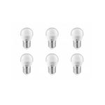 Casa si Gradina - Corpuri si surse de iluminat - Becuri si tuburi neon - Becuri - Set 6 becuri led sferice E27, 3W(21W), lumina calda, 255 lm, G-Tech - Infinity.ro