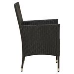 Casa si Gradina - Gradina si terasa - Mobilier exterior - Seturi mobila gradina - Set mobilier de exterior cu perne, 7 piese, negru, poliratan - Infinity.ro