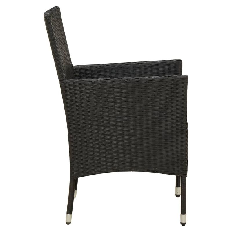 Casa si Gradina - Gradina si terasa - Mobilier exterior - Seturi mobila gradina - Set mobilier de exterior cu perne, 7 piese, negru, poliratan - Infinity.ro