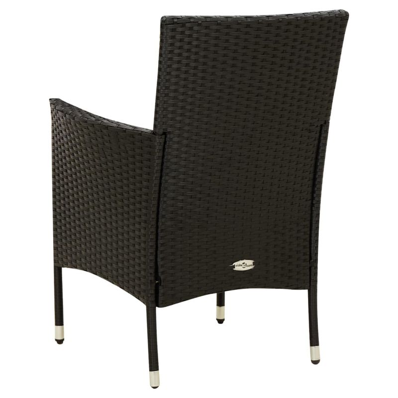Casa si Gradina - Gradina si terasa - Mobilier exterior - Seturi mobila gradina - Set mobilier de exterior cu perne, 7 piese, negru, poliratan - Infinity.ro