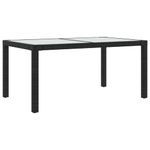 Casa si Gradina - Gradina si terasa - Mobilier exterior - Seturi mobila gradina - Set mobilier de exterior cu perne, 7 piese, negru, poliratan - Infinity.ro