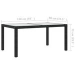 Casa si Gradina - Gradina si terasa - Mobilier exterior - Seturi mobila gradina - Set mobilier de exterior cu perne, 7 piese, negru, poliratan - Infinity.ro