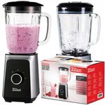 Electronice si Electrocasnice - Electrocasnice bucatarie - Mixere, tocatoare & roboti de bucatarie - Blendere si mini tocatoare - Blender ZILAN ZLN-3925, 1.5 l, 2 viteze + Functie impuls, Zdrobire gheata, Vas de sticla, Inox - Infinity.ro