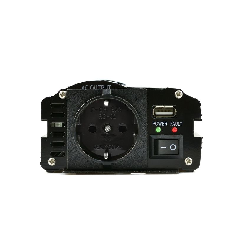 Auto si Moto - Reparatii si depanare - Invertoare auto - Convertor de tensiune 12V-230V 250/500W, GEKO G17000 - Infinity.ro