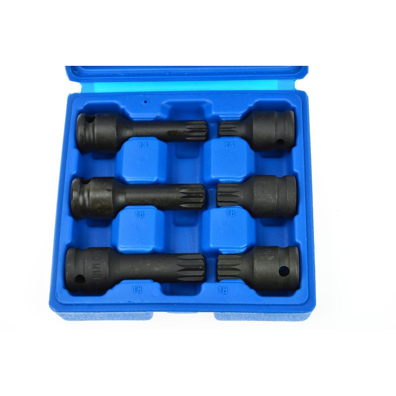 Casa si Gradina - Constructii - Scule de mana si unelte - Chei si truse chei - Chei de fixare 1/2” SPLINE M14-M18, Geko G10515 - Infinity.ro