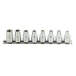 Casa si Gradina - Constructii - Scule de mana si unelte - Chei si truse chei - Set chei tubulare 3/8"  8 piese CRV 4-14mm suport metalic, GEKO G13530 - Infinity.ro