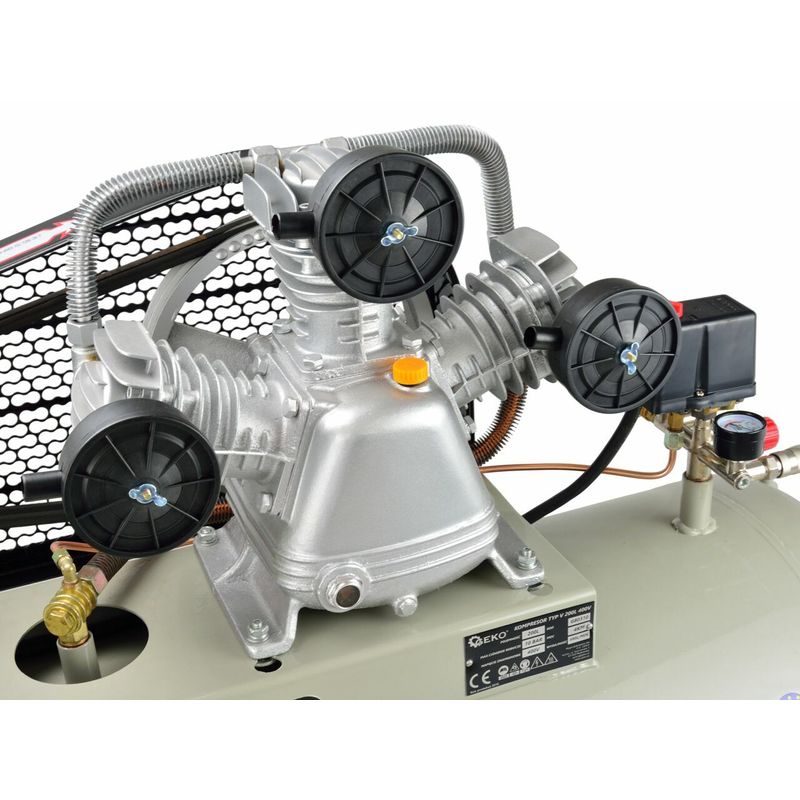 Casa si Gradina - Electrice - Echipamente electrice - Compresoare - Compresor 200L, 10bar, 400V, 490l/min, 4kW, GEKO G80310 - Infinity.ro