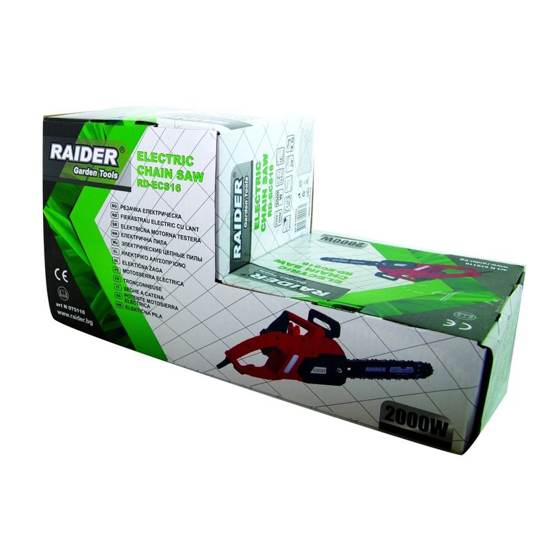 Casa si Gradina - Gradinarit si plante - Utilaje gradina - Fierastraie cu lant - Fierastrau electric cu lant 355mm 2000W RD-ECS16, Raider 075110 - Infinity.ro