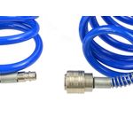 Casa si Gradina - Electrice - Echipamente electrice - Accesorii compresoare - Furtun pneumatic spiralat PU 6,5x10mm 5m, GEKO G02960 - Infinity.ro