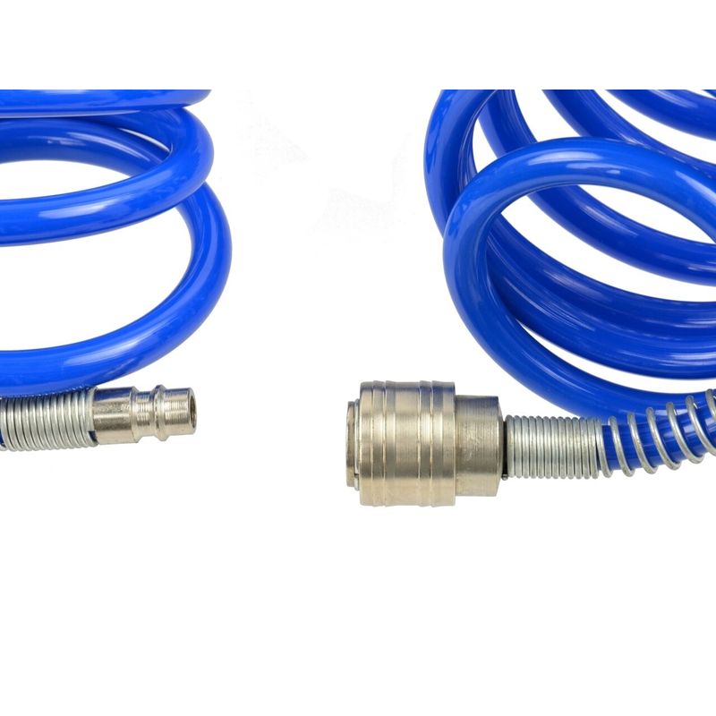 Casa si Gradina - Electrice - Echipamente electrice - Accesorii compresoare - Furtun pneumatic spiralat PU 6,5x10mm 5m, GEKO G02960 - Infinity.ro