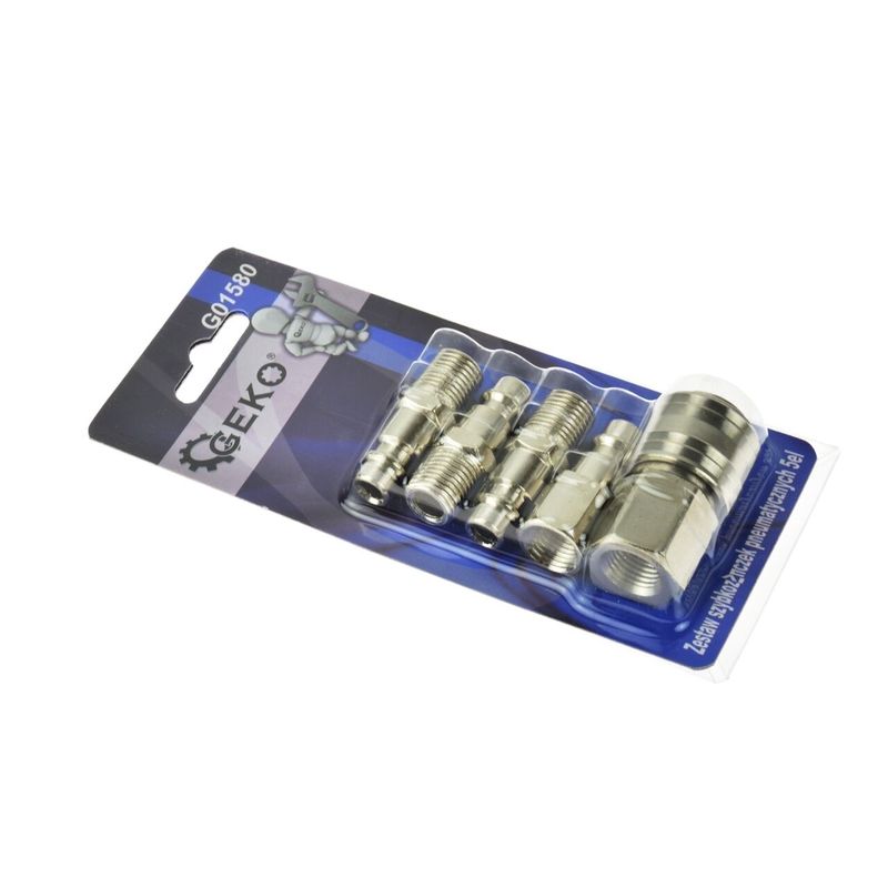 Casa si Gradina - Electrice - Echipamente electrice - Accesorii compresoare - Set 5 cuple rapide pneumatice, GEKO G01580 - Infinity.ro