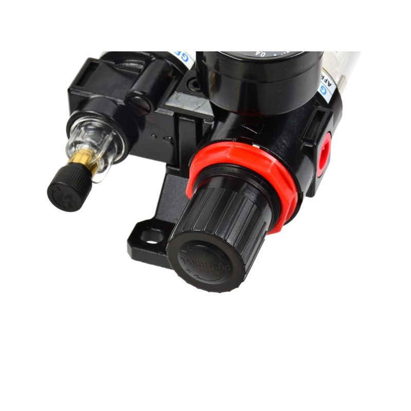 Casa si Gradina - Electrice - Echipamente electrice - Accesorii compresoare - Regulator cu filtru de aer cu reductor pentru compresoare 8.5bar 1/4", GEKO G01176 - Infinity.ro