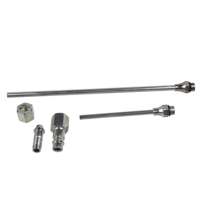 Casa si Gradina/Electrice/Echipamente electrice/Accesorii compresoare - Pistol pentru suflat + 5 accesorii 1/4" 10bar, GEKO G01163 - Infinity.ro