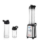 Electronice si Electrocasnice - Electrocasnice bucatarie - Mixere, tocatoare & roboti de bucatarie - Blendere si mini tocatoare - Blender inox pentru smoothies ZILAN ZLN-0504, 350 W, 3 recipiente 600ml/600ml/300ml - Infinity.ro