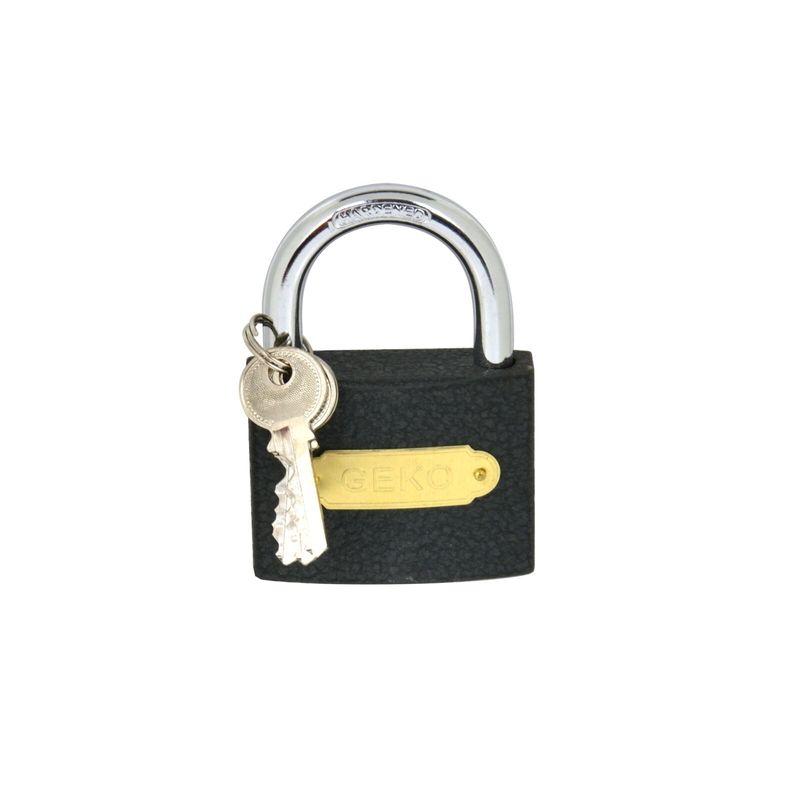 Casa si Gradina - Constructii - Feronerie si accesorii - Lacate - Lacat din fonta de 75 mm, GEKO G01314 - Infinity.ro