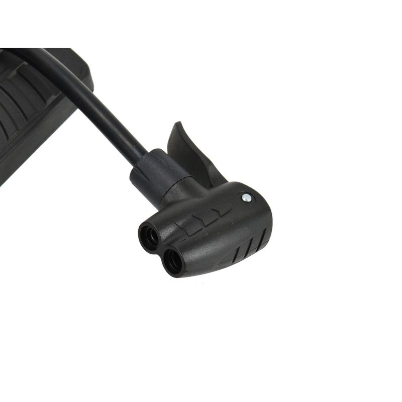 Sport si Outdoor - Ciclism - Accesorii pentru biciclete - Pompe biciclete - Pompa manuala din otel cu indicator de presiune 38x520, GEKO G01283 - Infinity.ro