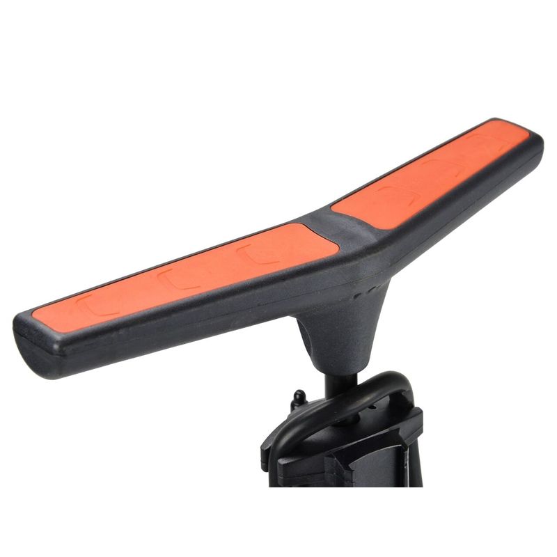 Sport si Outdoor - Ciclism - Accesorii pentru biciclete - Pompe biciclete - Pompa manuala din otel cu indicator de presiune 38x520, GEKO G01283 - Infinity.ro