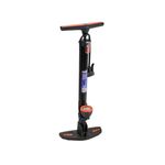 Sport si Outdoor - Ciclism - Accesorii pentru biciclete - Pompe biciclete - Pompa manuala din otel cu indicator de presiune 38x520, GEKO G01283 - Infinity.ro