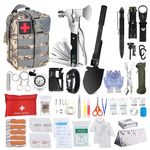 Sport si Outdoor/Camping/Accesorii camping si drumetii - Set kit complet de supravietuire multifunctional, Glowforhome, trusa prim ajutor, echipament de urgenta pentru drumetii - Infinity.ro