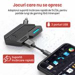 PC, gaming si accesorii - Periferice PC - Tastaturi - Kit gaming cu tastatura iluminata gaming 39 taste one hand si mouse, Bluetooth,Android, iOS, PC, 1600/2400/3200 DPI, RGB - Infinity.ro