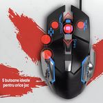 PC, gaming si accesorii - Periferice PC - Tastaturi - Kit gaming cu tastatura iluminata gaming 39 taste one hand si mouse, Bluetooth,Android, iOS, PC, 1600/2400/3200 DPI, RGB - Infinity.ro