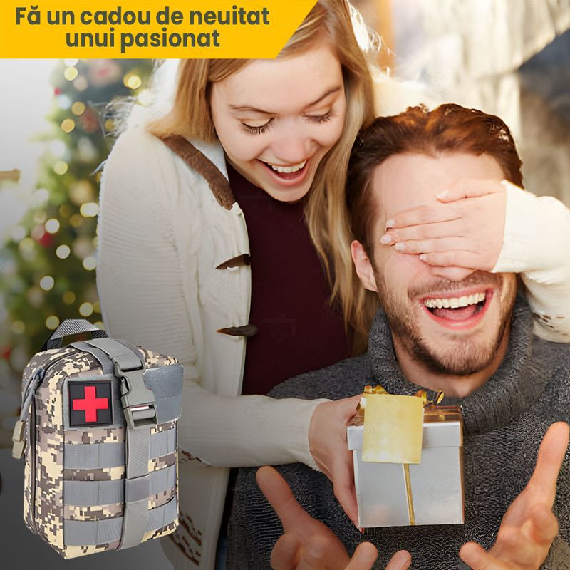 Sport si Outdoor/Camping/Accesorii camping si drumetii - Set kit complet de supravietuire multifunctional, Glowforhome, trusa prim ajutor, echipament de urgenta pentru drumetii - Infinity.ro