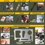 Sport si Outdoor/Camping/Accesorii camping si drumetii - Set kit complet de supravietuire multifunctional, Glowforhome, trusa prim ajutor, echipament de urgenta pentru drumetii - Infinity.ro