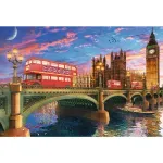 Jucarii, Copii si Bebe - Jucarii si jocuri - Jocuri si puzzle - Puzzle - Puzzle din lemn Trefl - Wood Craft, Obictivele turistice din Londra, 500+1 piese - Infinity.ro