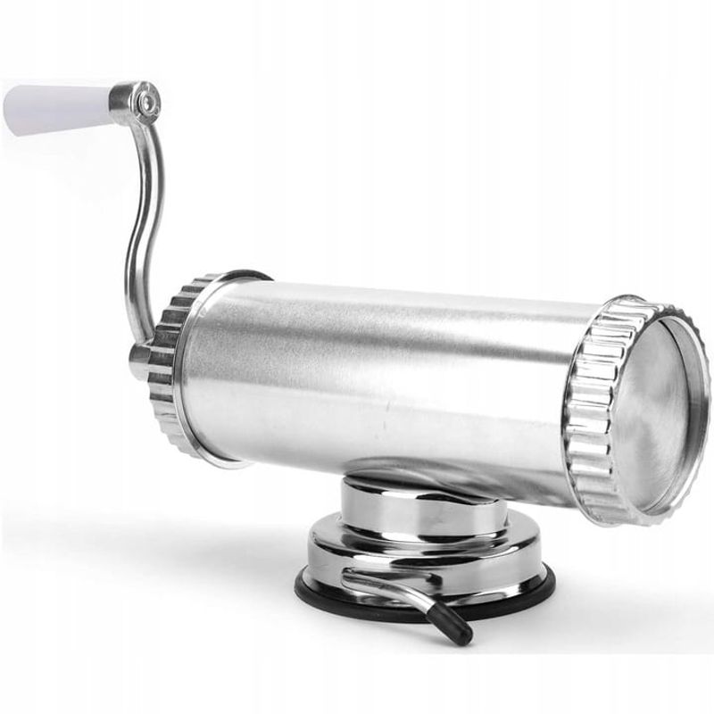 Casa si Gradina - Bucatarie si vesela - Ustensile bucatarie - Masini de tocat manuale - Aparat de umplut si facut carnati FLoria ZLN-2577, Capacitate 2.5Kg, Aluminiu, 3 palnii incluse - Infinity.ro