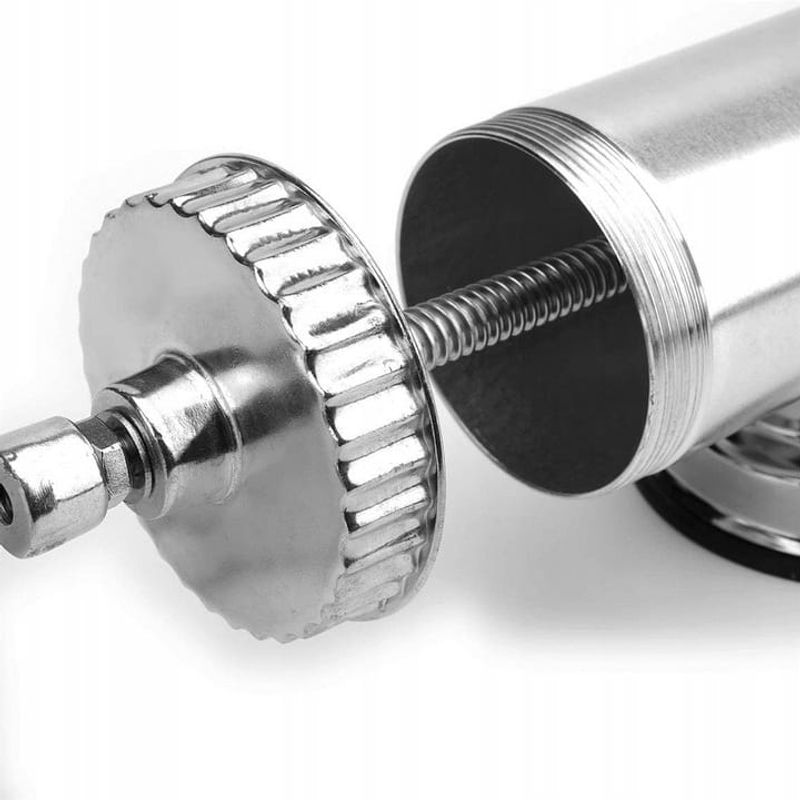 Casa si Gradina - Bucatarie si vesela - Ustensile bucatarie - Masini de tocat manuale - Aparat de umplut si facut carnati FLoria ZLN-2577, Capacitate 2.5Kg, Aluminiu, 3 palnii incluse - Infinity.ro