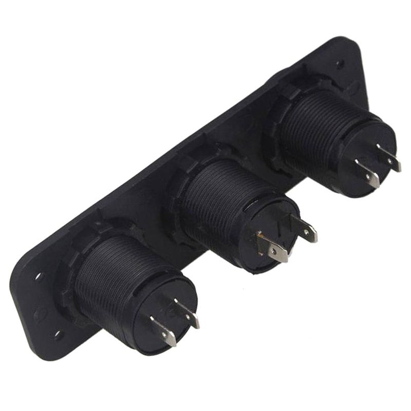 Sport si Outdoor - Ciclism - Accesorii pentru biciclete - Suporturi accesorii biciclete - Priza de Bricheta Universala, etansa, cu Voltmetru si incarcare 2 x USB, pentru vehicule offroad - Infinity.ro