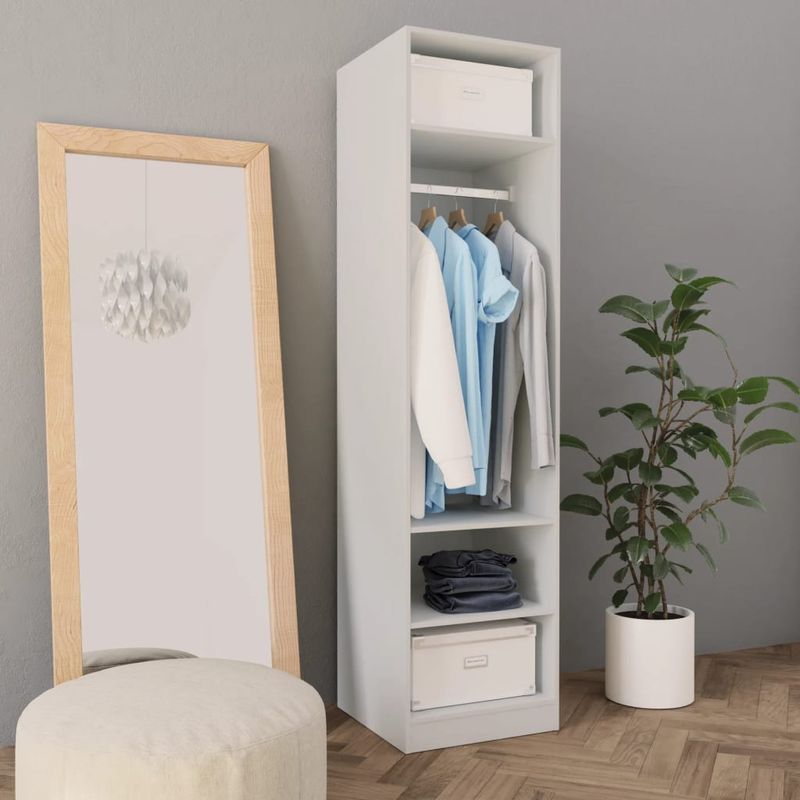Casa si Gradina - Mobilier - Dulapuri si sifoniere - Sifoniere - Sifonier, alb, 50x50x200 cm, PAL - Infinity.ro