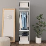Casa si Gradina - Mobilier - Dulapuri si sifoniere - Sifoniere - Sifonier, alb, 50x50x200 cm, PAL - Infinity.ro