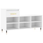 Casa si Gradina - Mobilier - Organizare si depozitare - Organizator incaltaminte - Pantofar, alb, 102x36x60 cm, lemn compozit - Infinity.ro