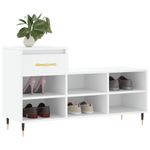 Casa si Gradina - Mobilier - Organizare si depozitare - Organizator incaltaminte - Pantofar, alb, 102x36x60 cm, lemn compozit - Infinity.ro