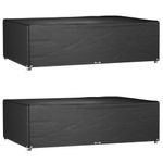 Casa si Gradina - Textile si covoare - Huse pentru mobilier - Huse mobila gradina, 2 buc, 12 ocheti 227x152x65cm, rectangular - Infinity.ro