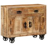 Casa si Gradina - Mobilier - Comode si corpuri - Comode - Servanta, 80x30x65 cm, lemn masiv de mango brut - Infinity.ro