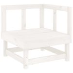 Casa si Gradina - Gradina si terasa - Mobilier exterior - Seturi mobila gradina - Set mobilier de gradina, 7 piese, alb, lemn masiv de pin - Infinity.ro