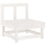 Casa si Gradina - Gradina si terasa - Mobilier exterior - Seturi mobila gradina - Set mobilier de gradina, 7 piese, alb, lemn masiv de pin - Infinity.ro